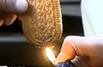 网传饼干含油燃烧试验