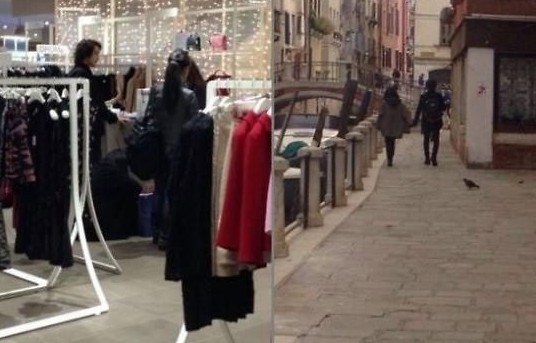 文根英与金范米兰甜蜜逛街