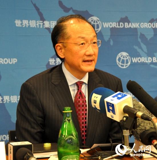 世界银行行长金墉(摄影:人民网 郑青亭)