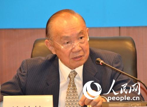 中国外交部原副部长、前驻日大使徐敦信(摄影:人民网 郑青亭)