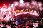 悉尼新年焰火庆典盛况