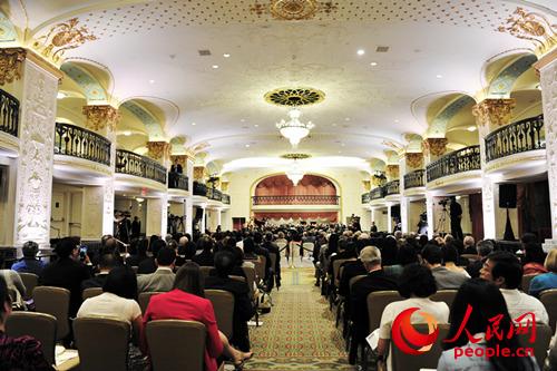 图为“中美作曲家项目”开幕音乐会现场 何小燕摄