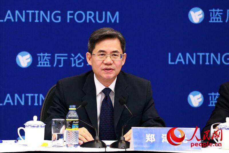 外交部副部长郑泽光 (人民网记者 代睿摄)