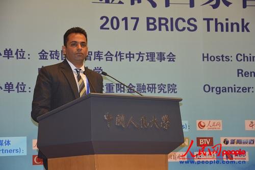 印度驻华大使馆公使、副馆长林凡 刘亚洁摄