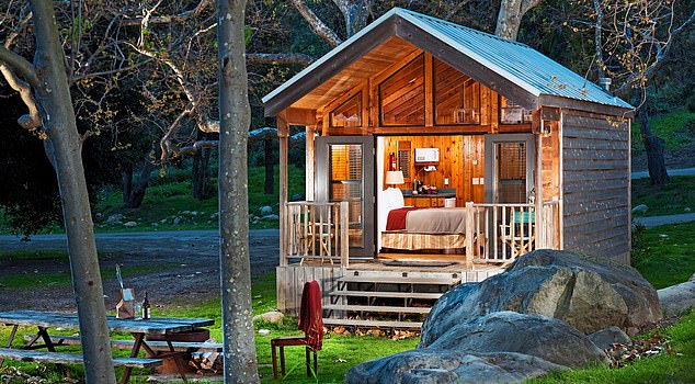 El Capitan Canyon酒店的小木屋。