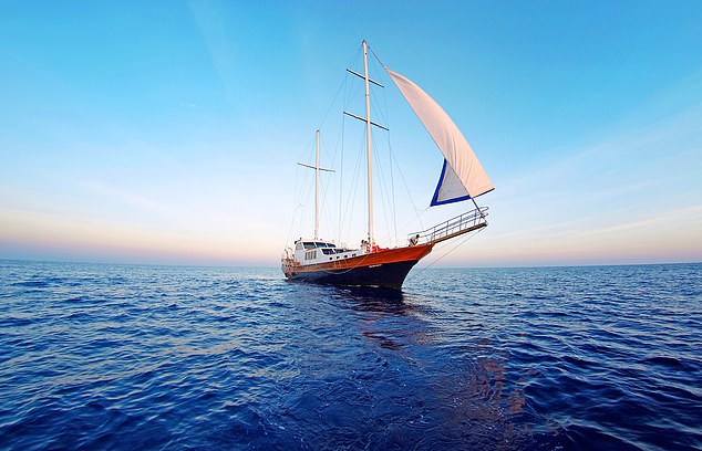 Anantara Kihavah别墅酒店的豪华游艇。