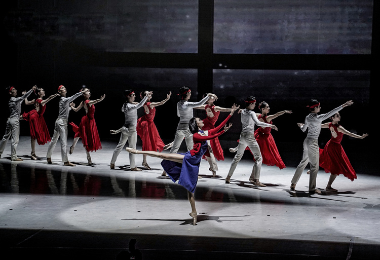 《百年红梅傲雪开》剧照。中国驻哥伦比亚大使馆供图