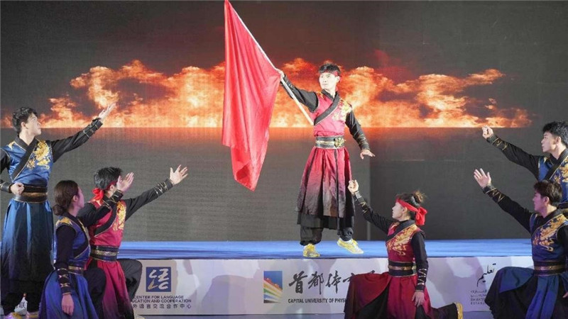 图为“华夏风 功夫情”演出场景,中国驻阿联酋大使馆供图