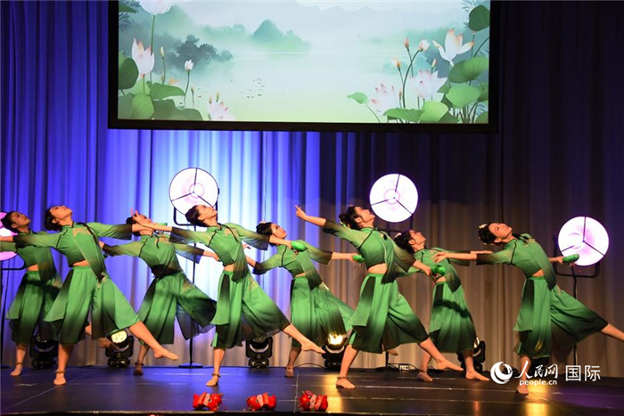 古典舞《莲鼓战歌行》。人民网记者 殷淼摄