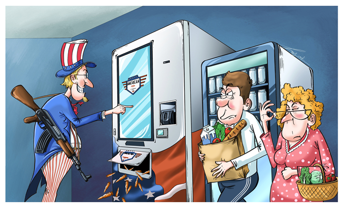 漫画作者:谭希光(人民网版权图片,未经授权,请勿转载。)