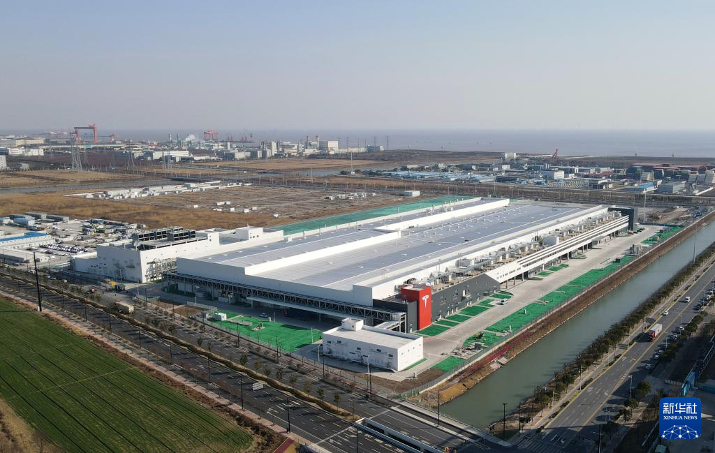 2月8日拍摄的特斯拉上海储能超级工厂(无人机照片)。新华社记者 方喆 摄