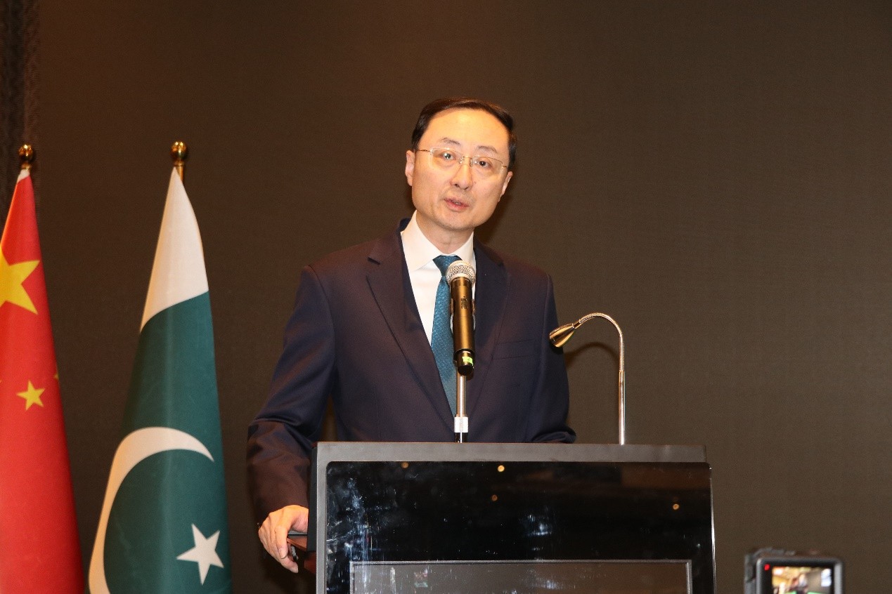 外交部副部长孙卫东致辞。巴基斯坦驻华大使馆供图