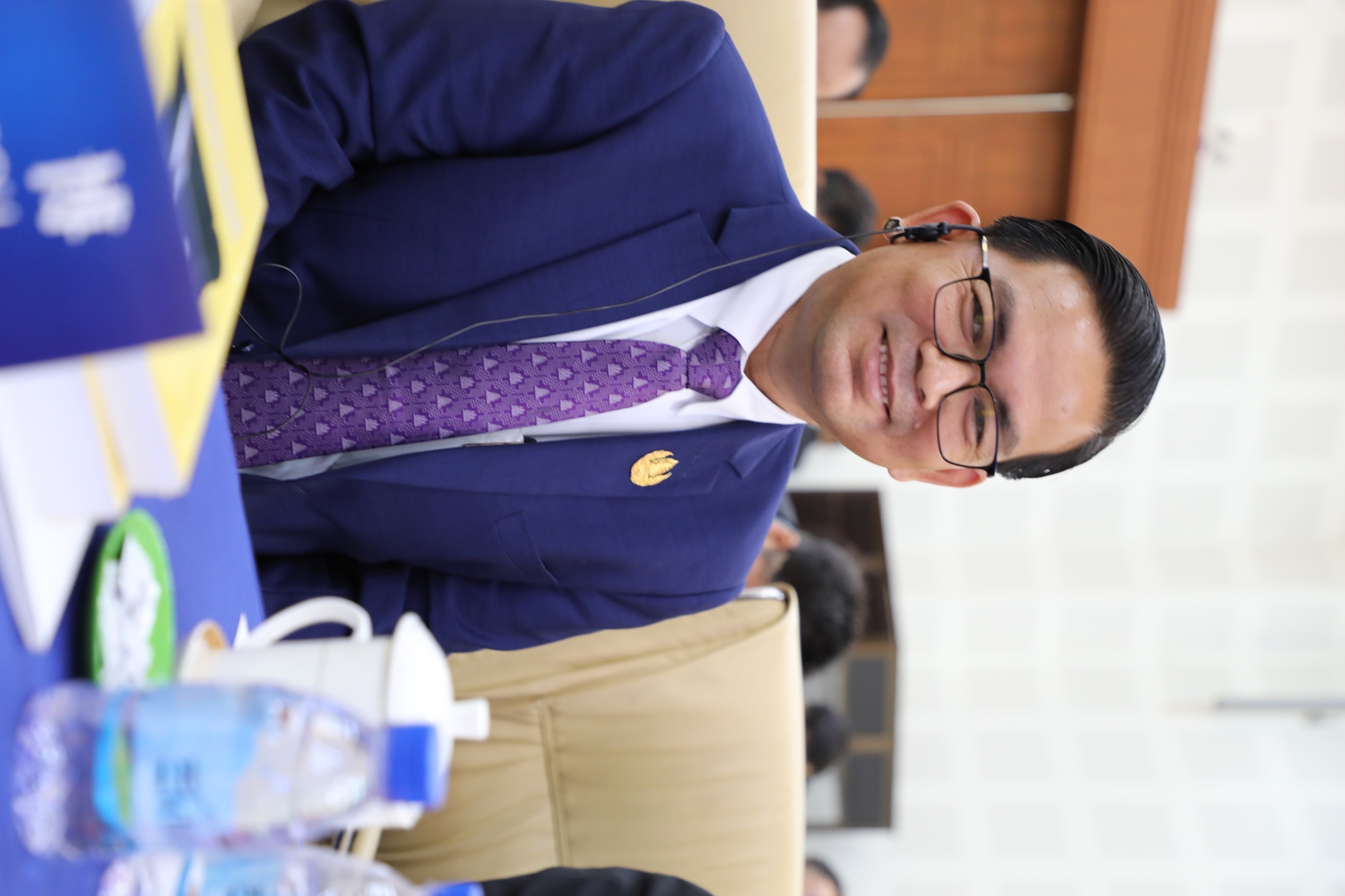 柬埔寨国际关系研究所所长金平。人民网记者 简承渊摄