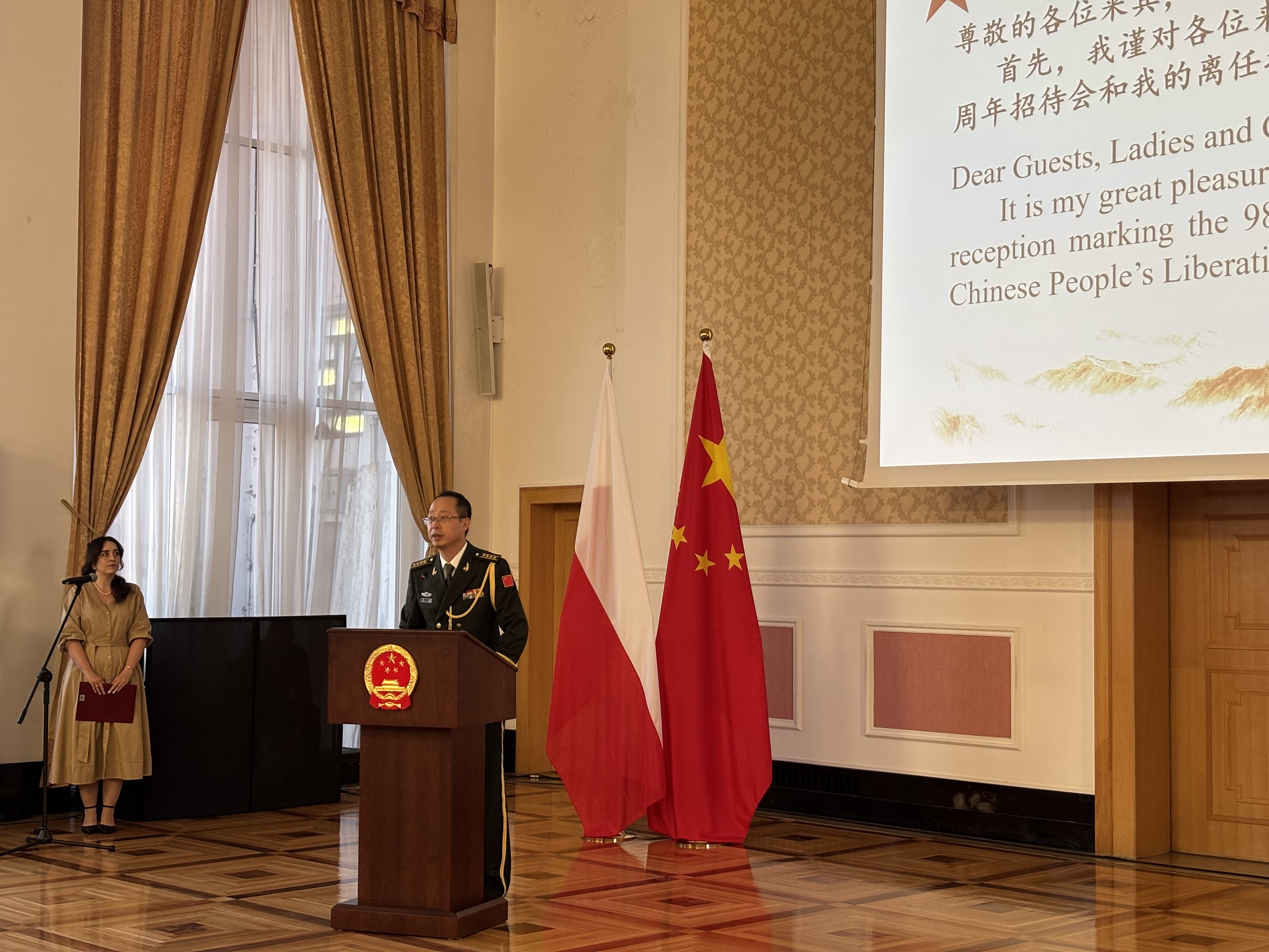 张寅生武官致辞。人民网记者 禹丽敏摄