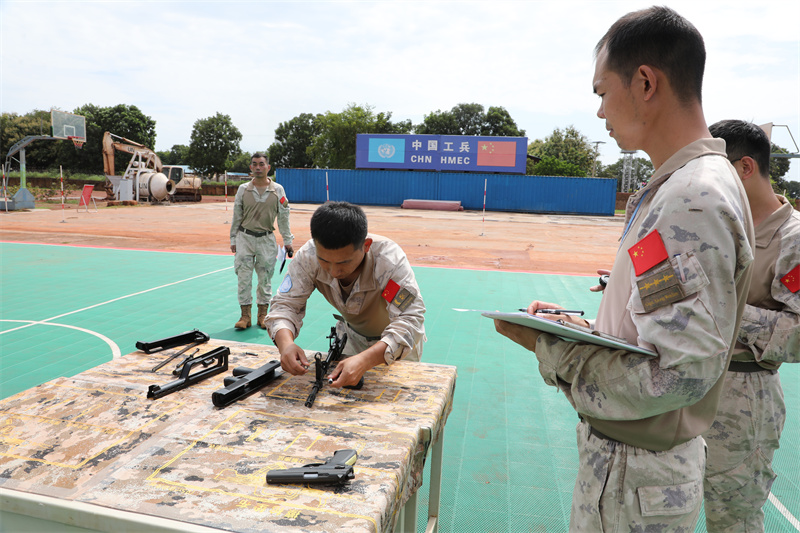 体育竞赛现场。维和工兵分队供图