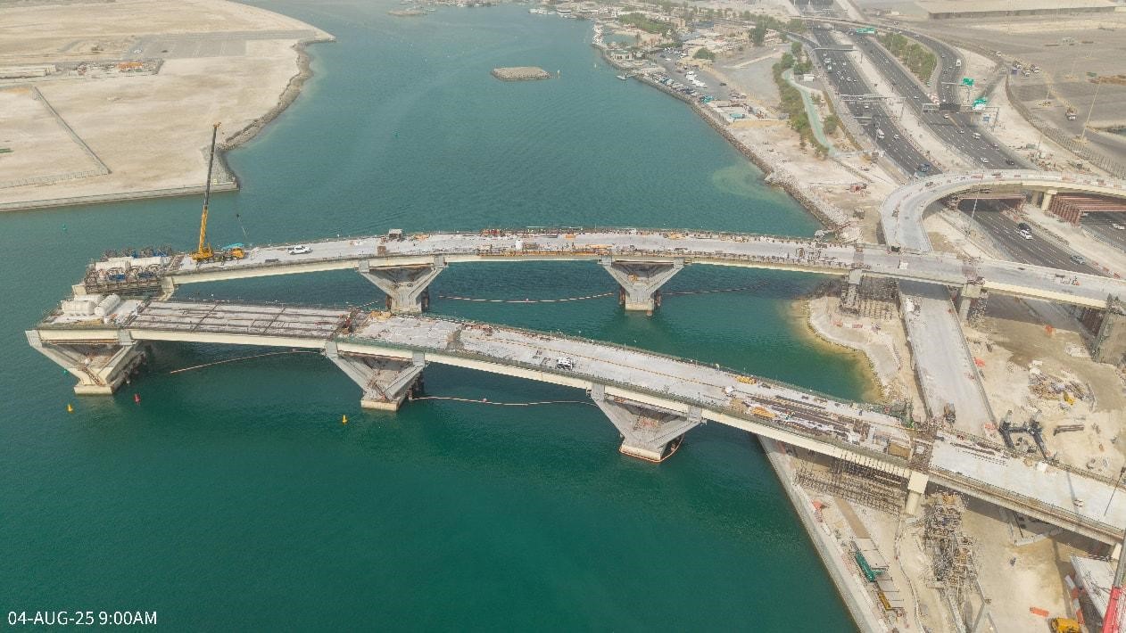 瑞姆岛7号8号跨海桥项目现场。中交四航局供图