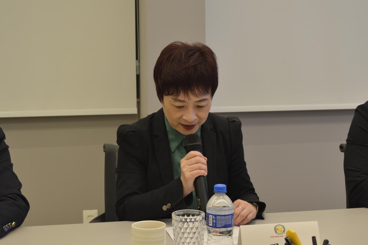 中国驻里约热内卢总领事田敏在座谈会上致辞。 陈妤汎摄