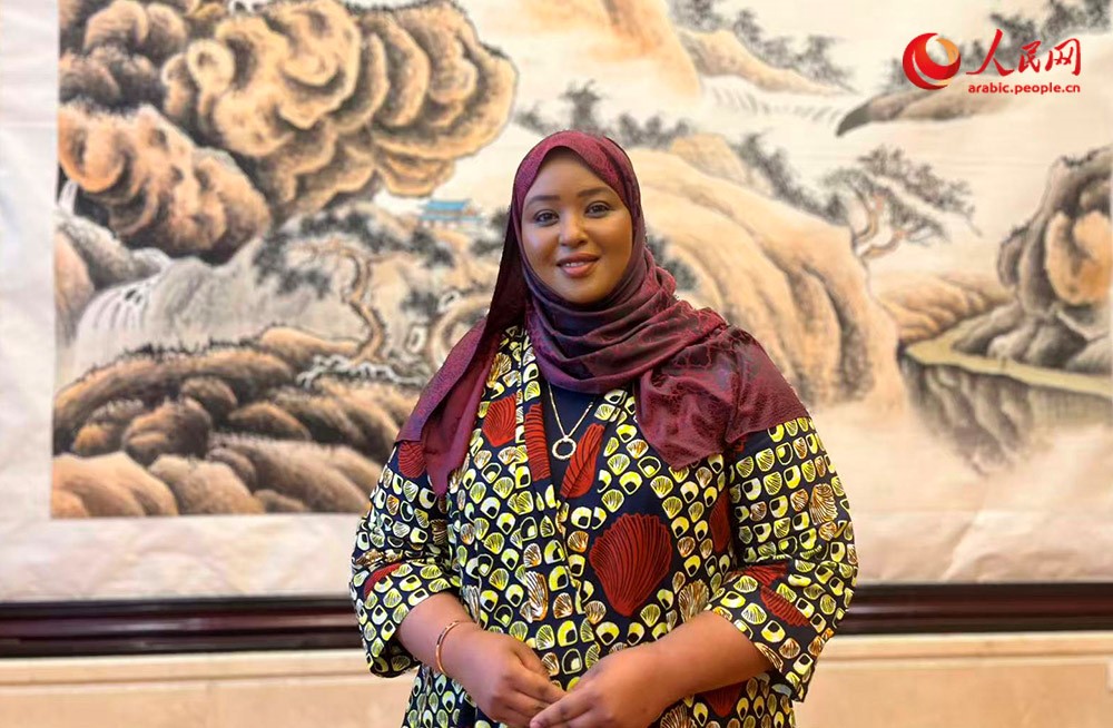 索马里驻华大使和丹·奥斯曼·阿布迪。人民网记者 曾书柔摄