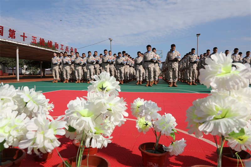 活动现场。维和工兵分队供图