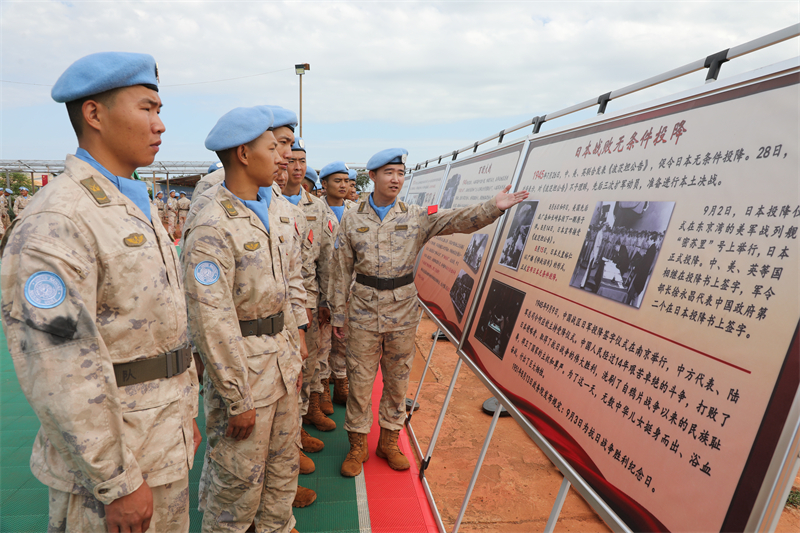 活动现场。维和工兵分队供图
