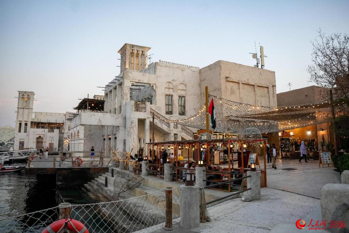 迪拜老街区一景。人民网 塔里克·易卜拉欣摄