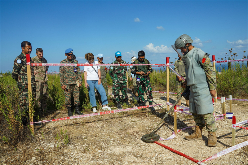 实地观看模拟雷场。张博禹摄