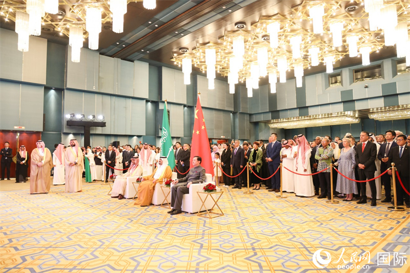 招待会现场。人民网记者 任皓宇摄