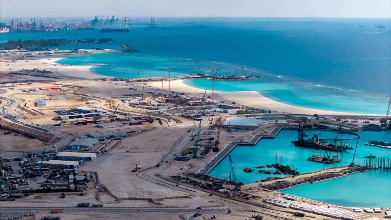 图为吉达综合开发项目建设现场。中交四航局供图