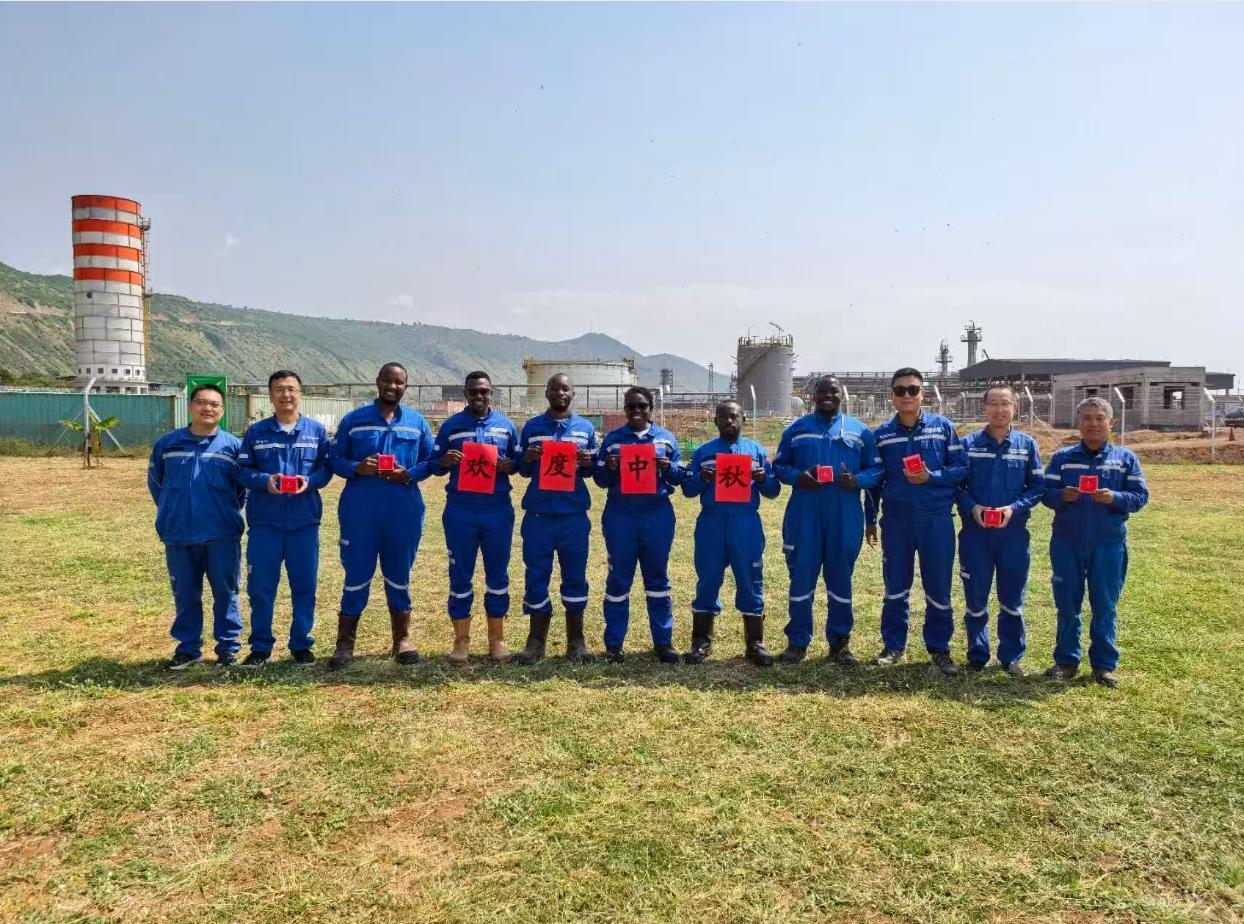 “翠鸟升明月,天涯共此时”活动现场。中国海油供图