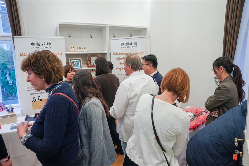 活动现场,生动展现成都多元城市魅力。中国驻布达佩斯旅游办事处供图