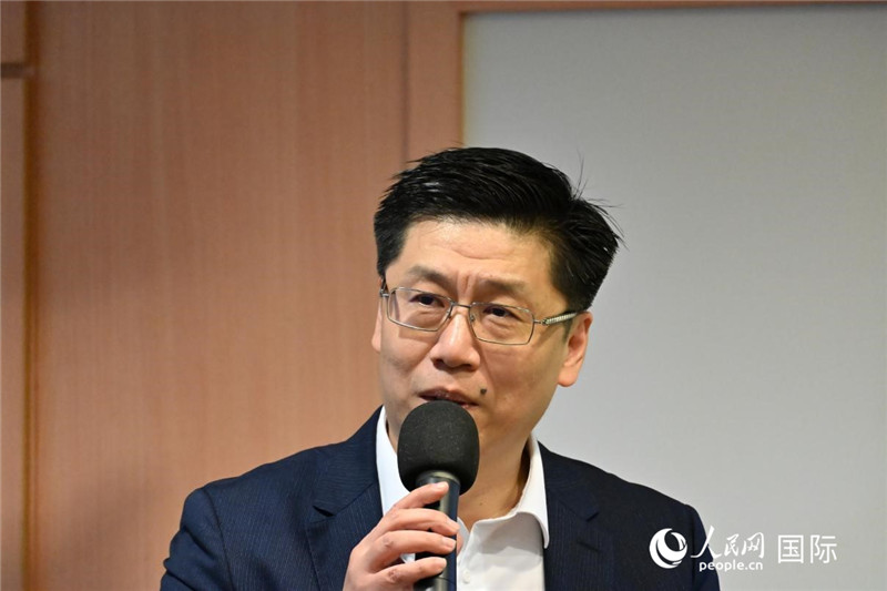 中国社会科学院亚太与全球战略研究院副院长刘历彬致辞（人民网记者李晨摄）