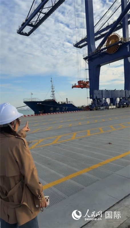 海南省儋州市洋浦经济开发区,洋浦国际集装箱码头一角。人民网 柯明可摄