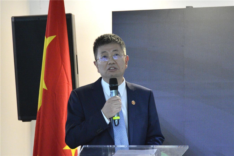 中国石油大学(北京)校长金衍在中国—巴西科技创新中心实体化运营启动仪式上发言。 陈妤汎摄