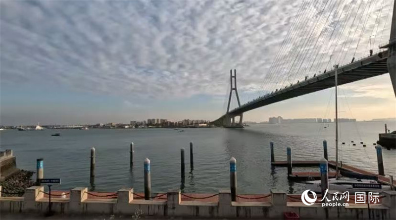 海南省儋州市洋浦大桥。人民网 萨拉·阿芙泽尔摄