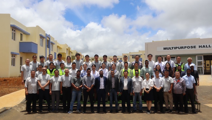 现场合照。北京建工毛里求斯公司供图