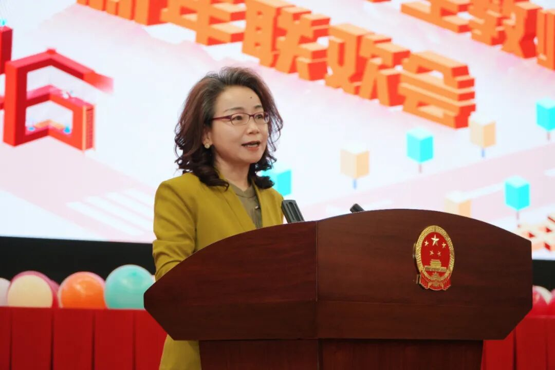 中国驻蒙古国大使沈敏娟发表致辞。中国驻蒙古国使馆供图