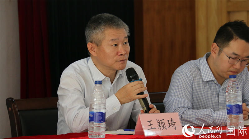 驻尼日利亚使馆经商处王颖琦公参讲话 姜宣摄