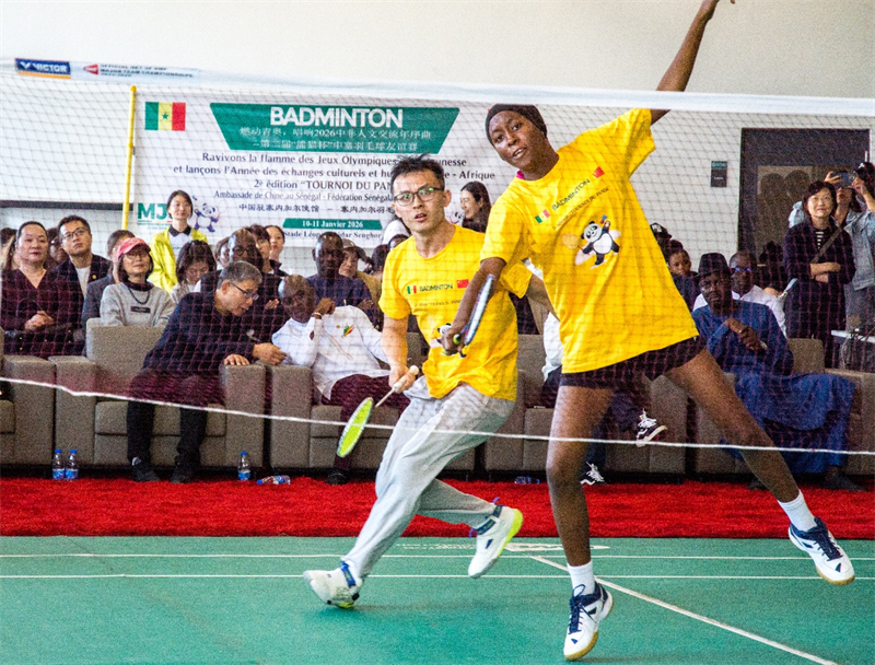 图为参赛选手在比赛中。中国驻塞内加尔大使馆供图