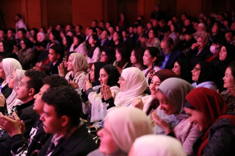 中国曲艺丝路欢歌专场演出现场。开罗中国文化中心供图