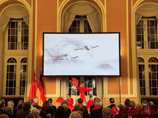 武当武术表演《风声太极》。人民网实习生 赵宏笙摄