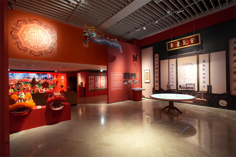 “春和马跃·春节文化展”。新加坡中国文化中心供图