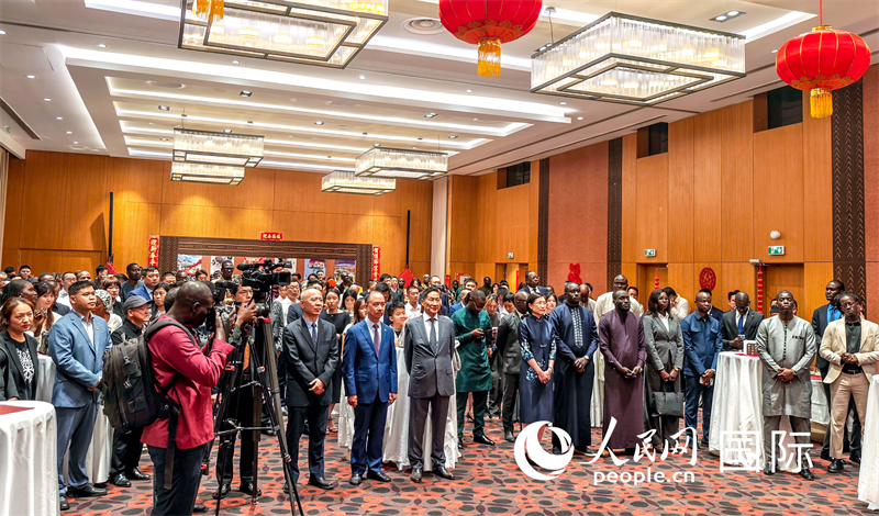 图为招待会现场。 以上图片均由中国驻塞内加尔大使馆供图