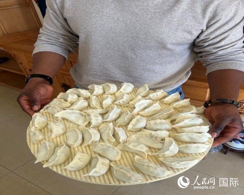 春节期间我包的饺子。图片由作者提供