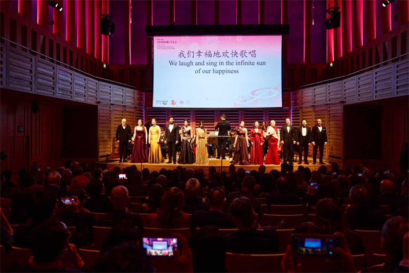 “你好!中国”——《唐诗的回响》音乐会现场。杨浩鹏摄
