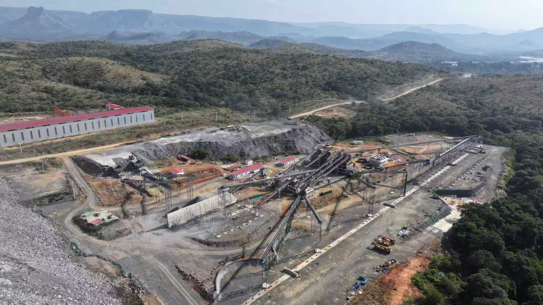 “非洲三峡”建设图。葛洲坝集团凯凯水电站项目部供图