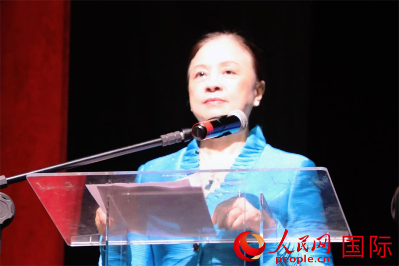 中国驻累西腓总领事兰和平致辞。 人民网记者 陈一鸣摄