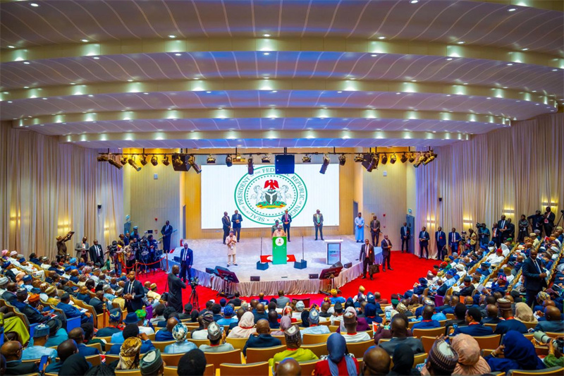 仪式活动现场。 中国土木工程集团有限公司供图 