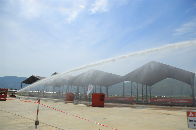 演练现场。张鑫摄