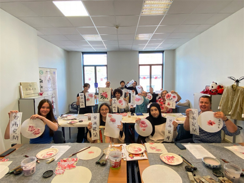 图为活动现场。比利时鲁汶孔子学院供图