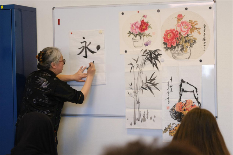 图为活动现场。比利时鲁汶孔子学院供图